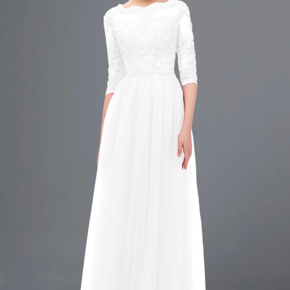 White wedding dress